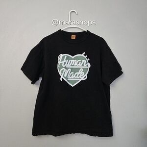 Human Made Heart Logo T-Shirt Black